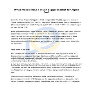 What makes India a much bigger mark...