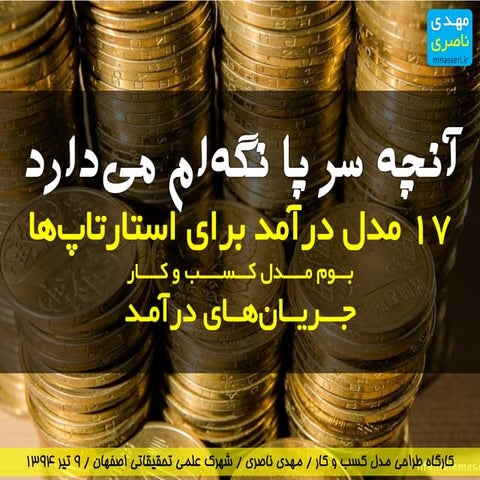 What makes my business alive - 18 revenue model for startups