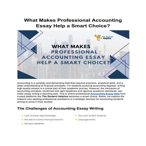 Australia’s Best Accounting Assignment Help for University Students | PDF
