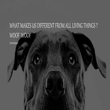 What makes us different from all living things.pptx