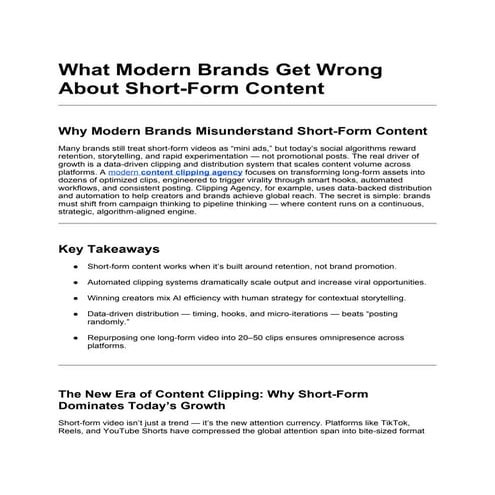 What Modern Brands Get Wrong About Short-Form Content.docx
