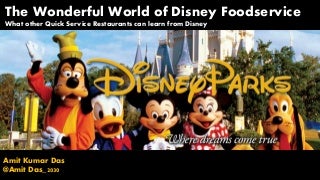 Wonderful world of Disney Foodservice