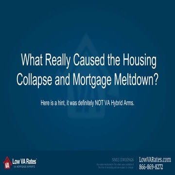 What Really Caused the Housing Collapse of 2008