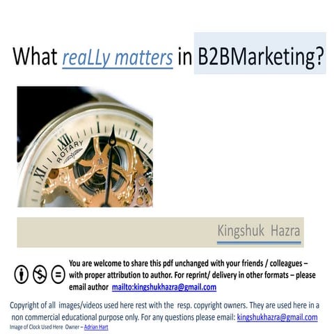 What Really Matters in B2B Marketing?