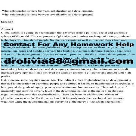 What relationship is there between gobalization and development.pdf