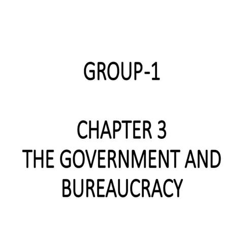 Chapter 3 bureaucracy public administration | PPTX