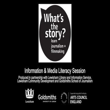 What's the Story? Information Literacy Session