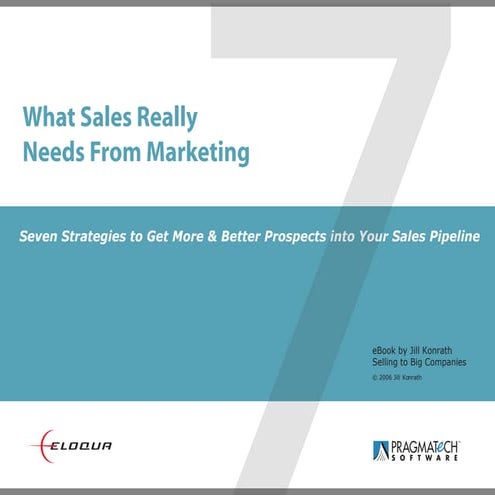 What Sales Really Needs From Marketing