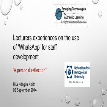 Whats app 2015 presentation kizito 2015