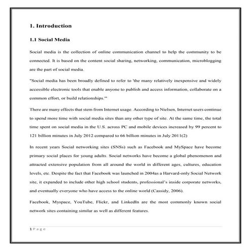 WhatsApp and facebook usage differences amongst genders project report