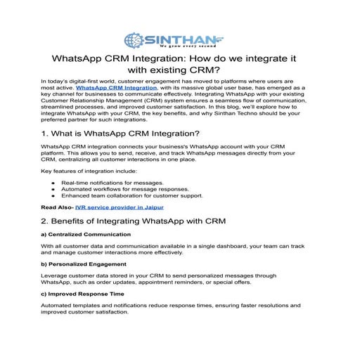 WhatsApp CRM Integration_ How do we integrate it with existing CRM.pdf