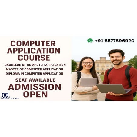 Build Your Future with Computer Applications at RKIMT | PDF