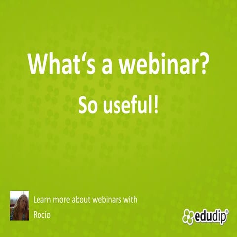 What's a webinar