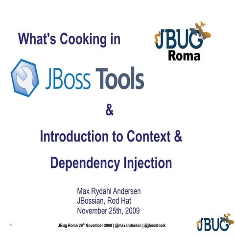 November 2009 - Whats Cooking At JBoss Tools