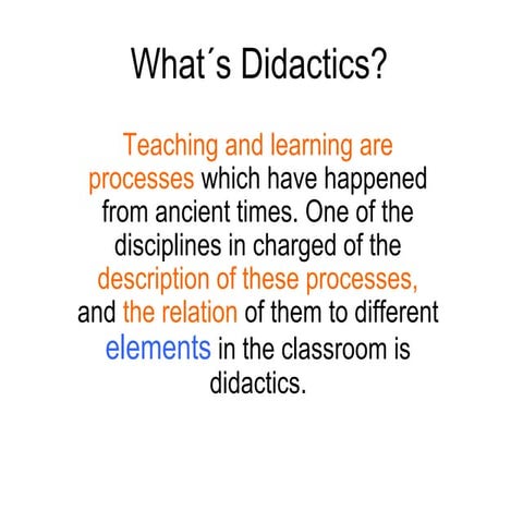 What´s didactics power point class1