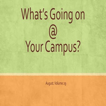 What’s going on august vol 29