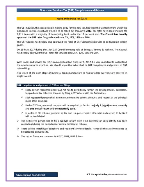 Gst Return Filing Pdf