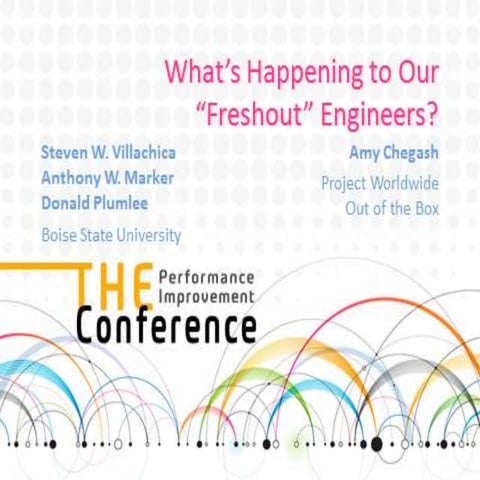 What’s Happening to Our Freshout Engineers?