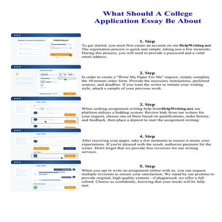 What Should A College Application Essay Be About