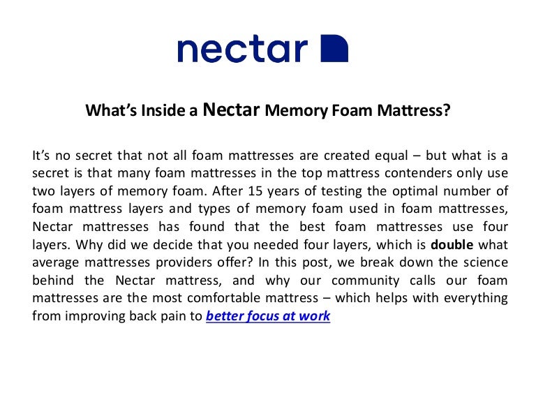 What Are The Layers In A Nectar Mattress
