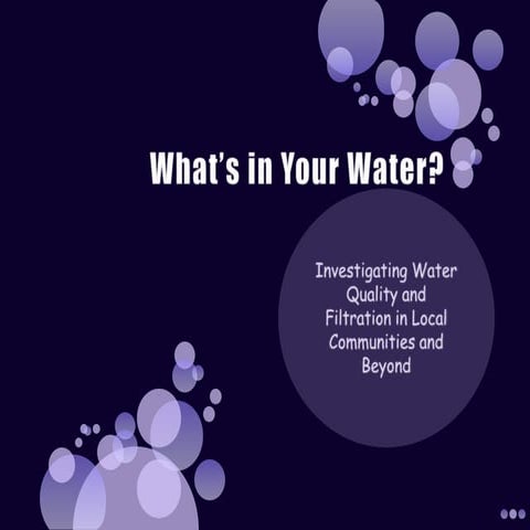 What’s in Your Water?