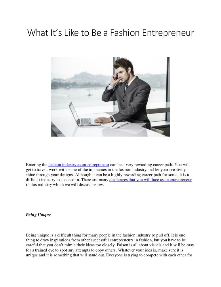 What's it Like to be a Fashion Entrepreneur in New York 2015 by Jonah…