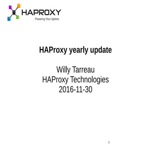 What's New in HAProxy