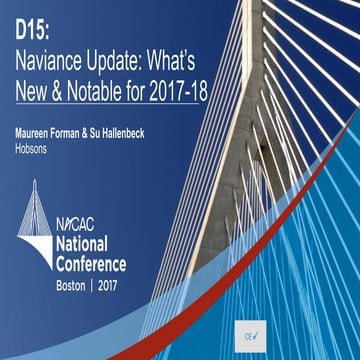 What's New and Notable with Naviance - NACAC 2017