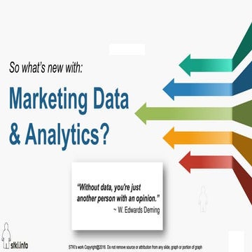 What's new in Data and Analytics for CX and Marketing?