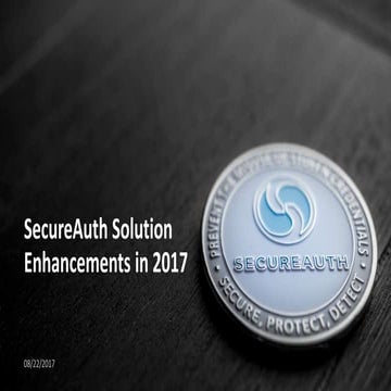 SecureAuth Solution Enhancements in 2017