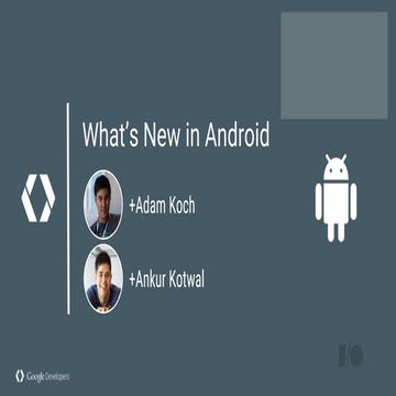 What's new in android jakarta gdg (2015-08-26) | PPT