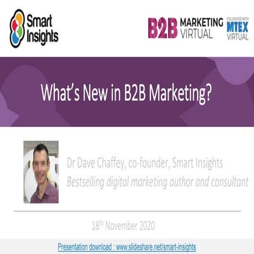 What's new in B2B marketing? 2021 B2B Digital Marketing trends