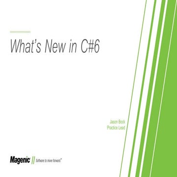 What's New in C#6