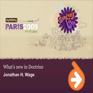 What's new in Doctrine