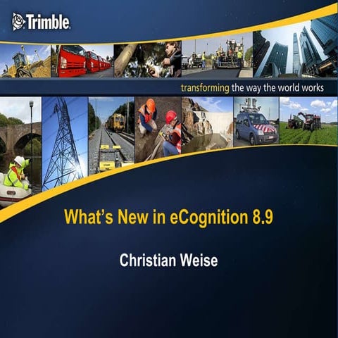 What’s New in eCognition 8.9