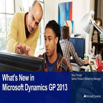 Microsoft Dynamics GP 2013 - Mejoras