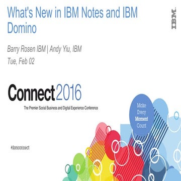 What's new in ibm notes and ibm domino v1