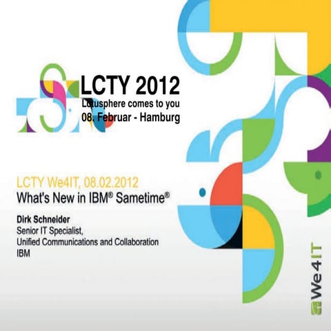 Whats New in IBM Sametime (We4IT)