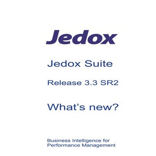 Whats new in Jedox Palo