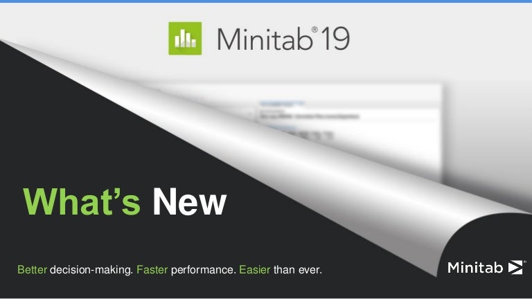 What S New In Minitab 19