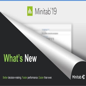What's New in Minitab 19
