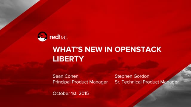 What's new in OpenStack Liberty
