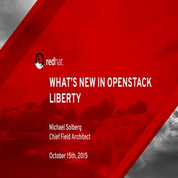 What's new in OpenStack Liberty