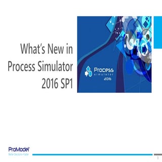 Whats new in Process Simulator 2016...