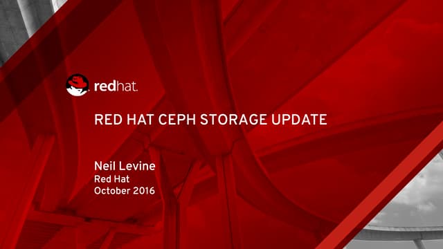 Red Hat Storage Day New York - What's New in Red Hat Ceph Storage