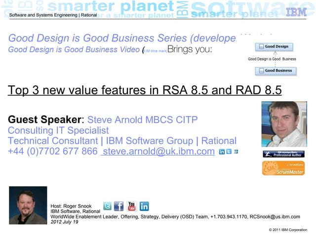 RSA and RAD 8.5 Top New Value Features