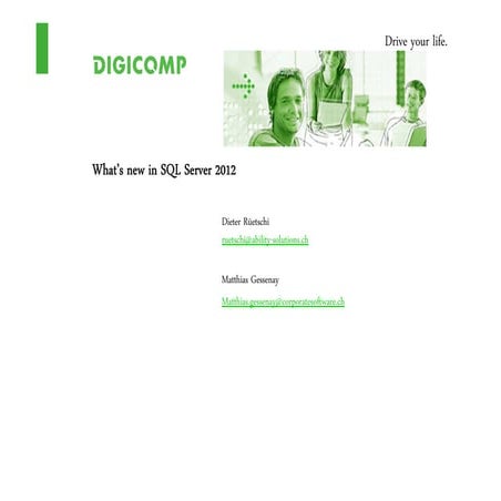 What's new in sql server 2012