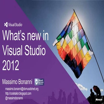 Visual Studio 2012: what's new!!!