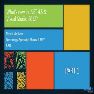 What’s new in Visual Studio 2012 & ...