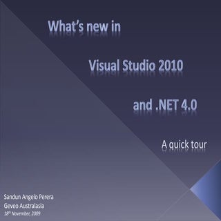 What’s new in Visual Studio 2010